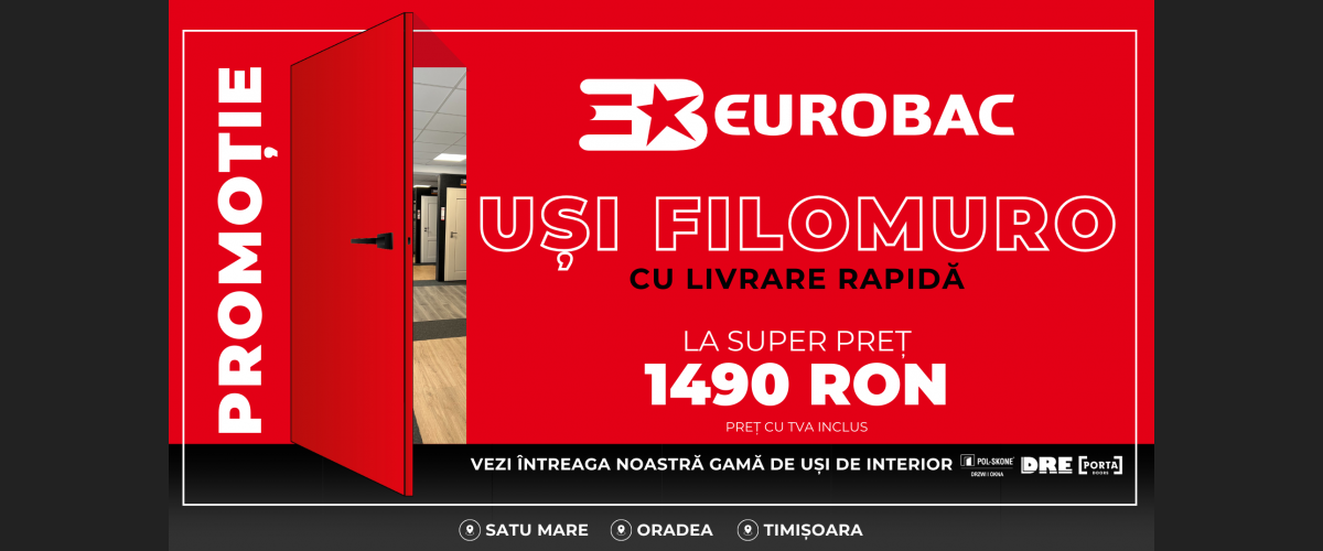 UȘĂ FILOMURO LA PREȚ SPECIAL!