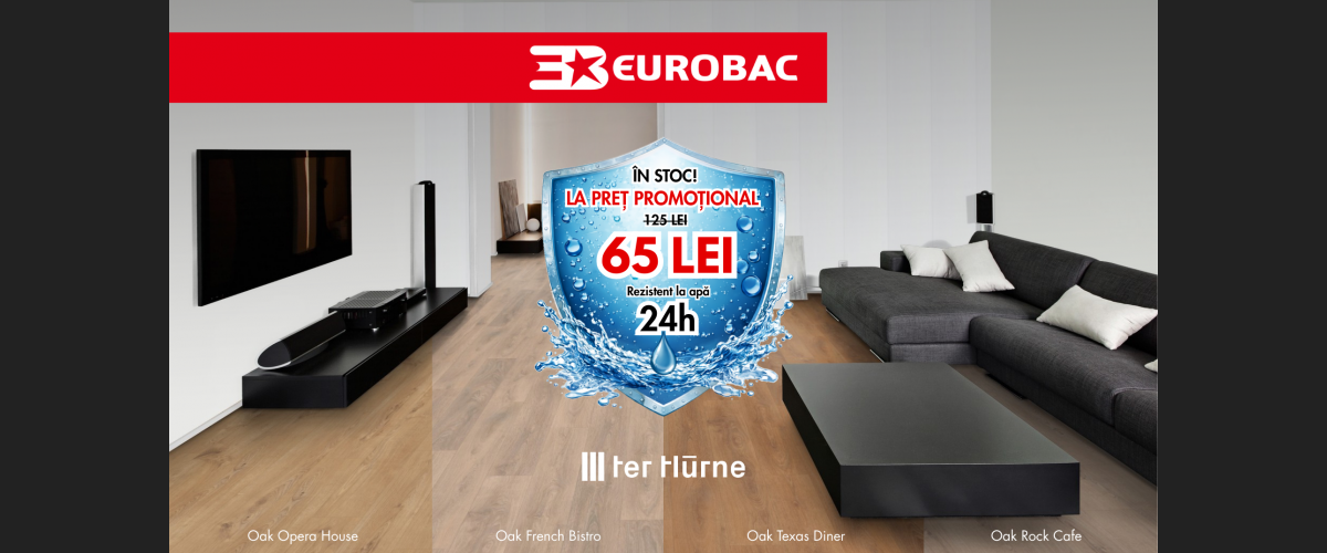 SUPER PROMO: Parchet Laminat Rezistent la Apă 24H – 65 lei/mp